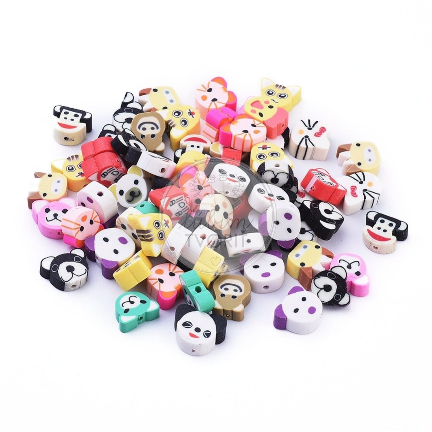 FIMO korálka, 10 mm - 1 ks