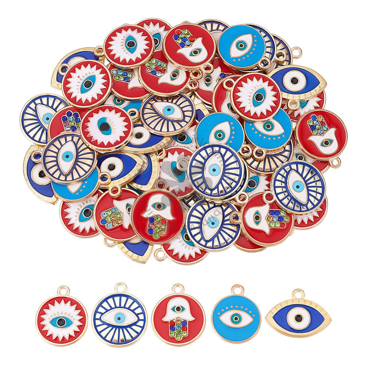 Evil eye, 19 x 14 mm - 1 ks