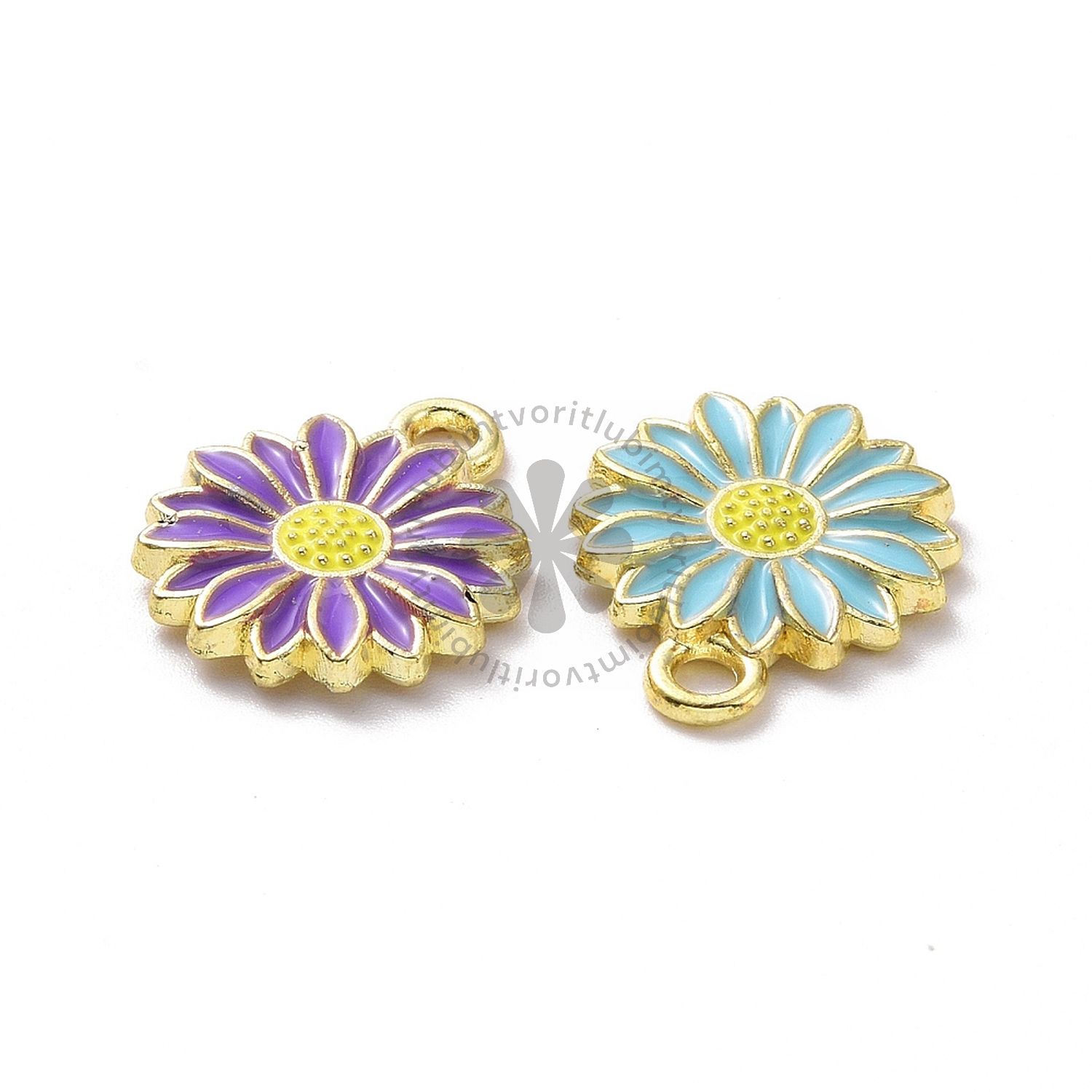 Prívesok Margarétka, 16x13 mm - 1 ks