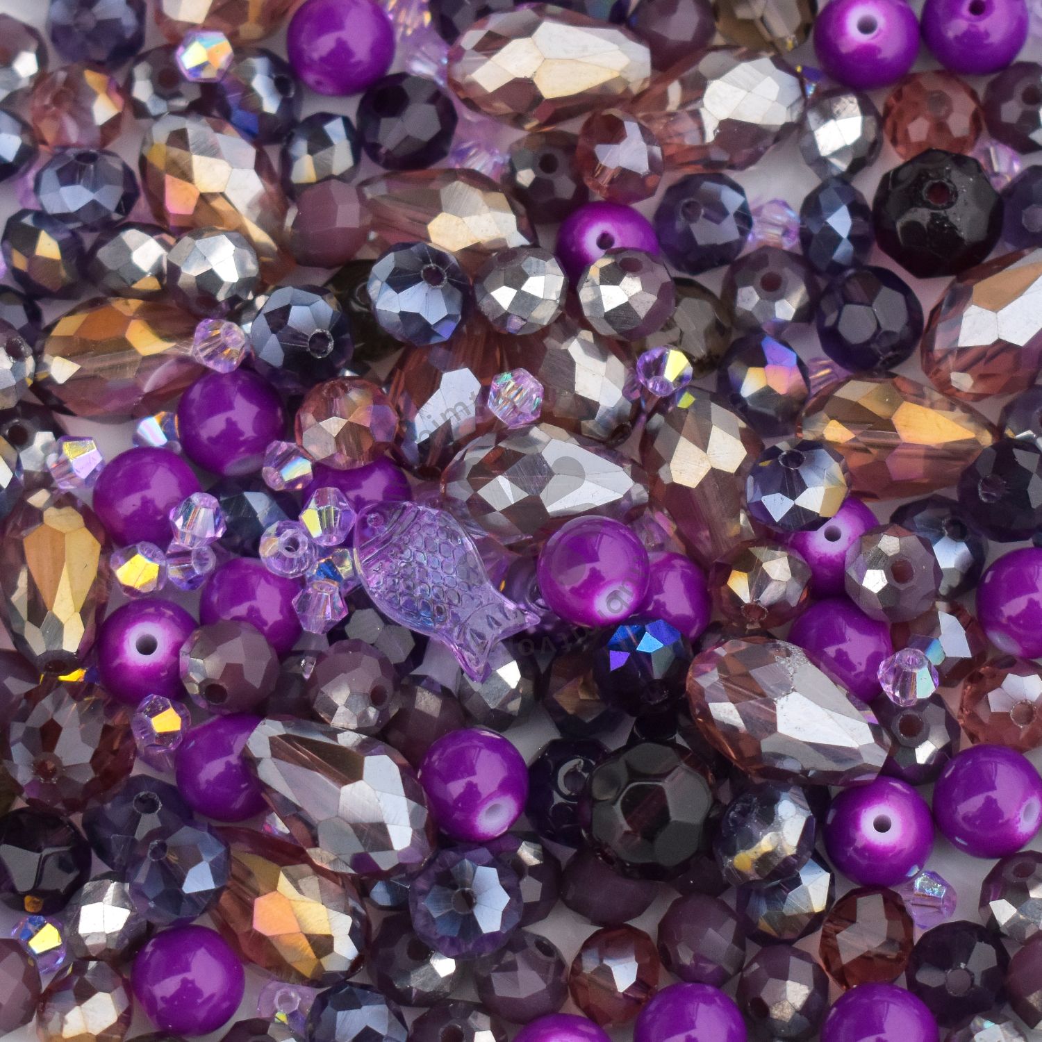 Sklenený mix korálikov - 40 gramov