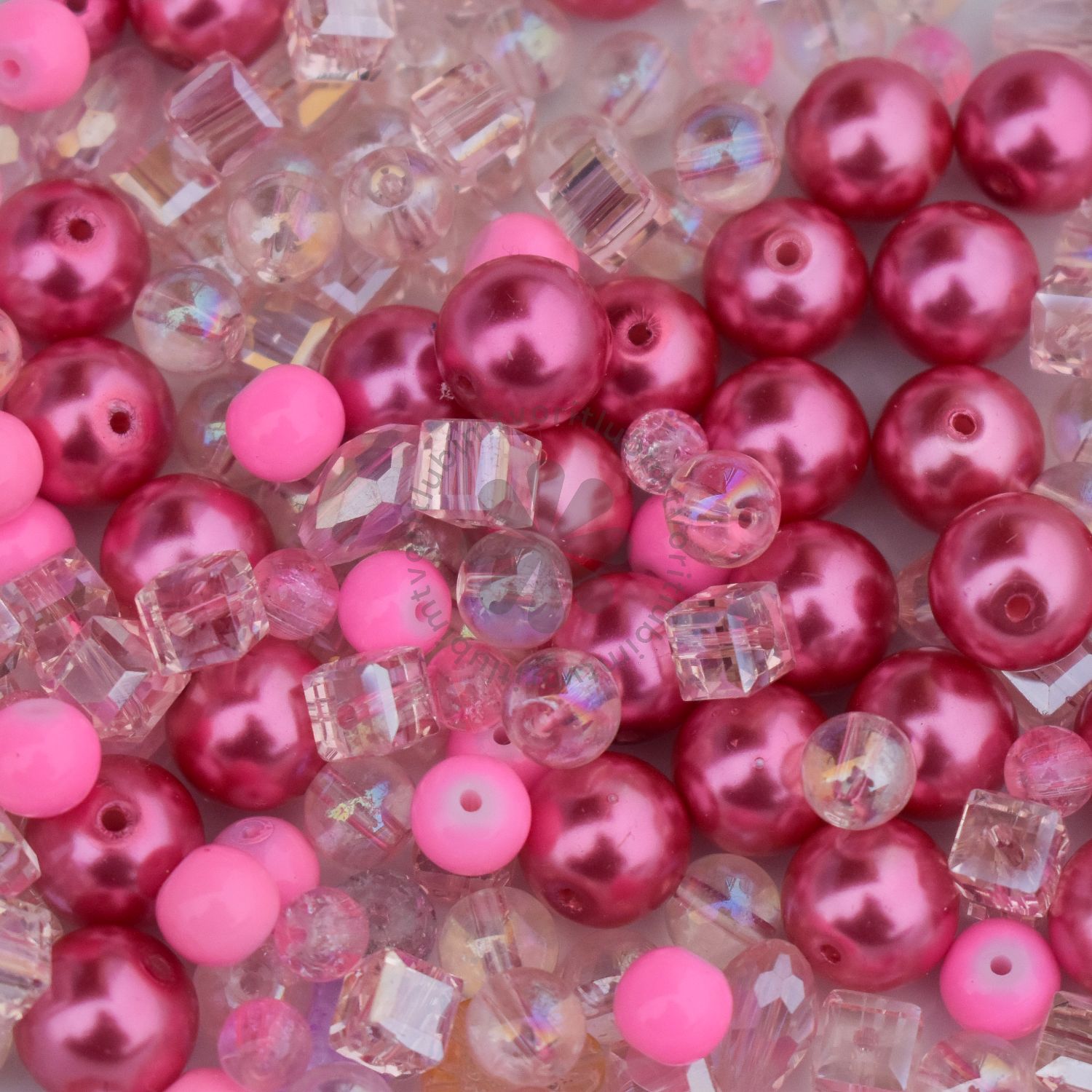 Sklenený mix korálikov - 40 gramov