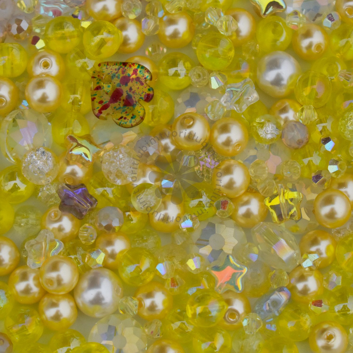 Sklenený mix korálikov - 40 gramov