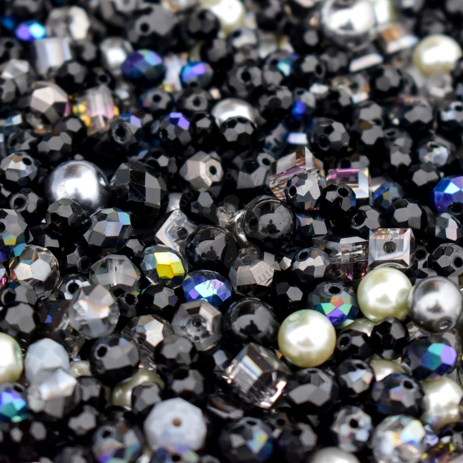 Sklenený mix korálikov - 40 gramov