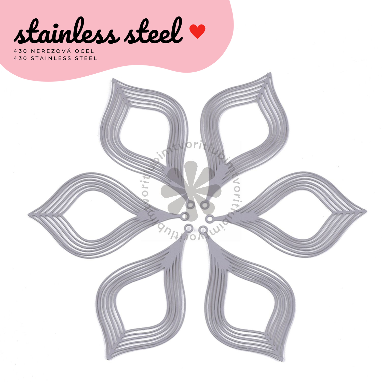 Filigrant, 39x22 mm - 1 ks