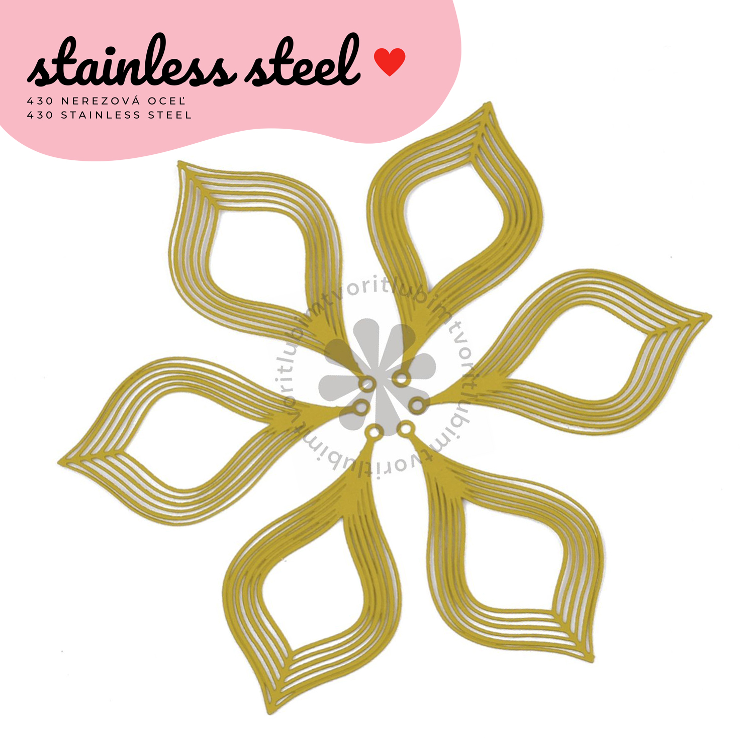 Filigrant, 39x22 mm - 1 ks