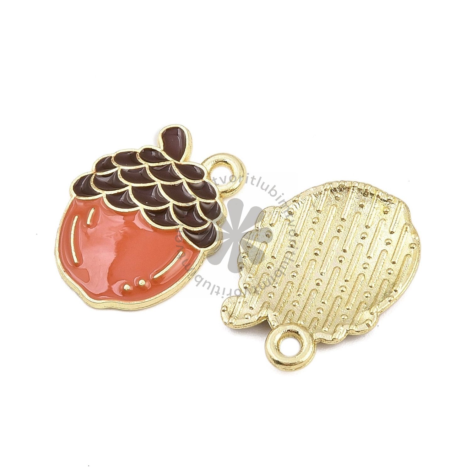 Prívesok Žaluď, 19x14 mm - 1 ks