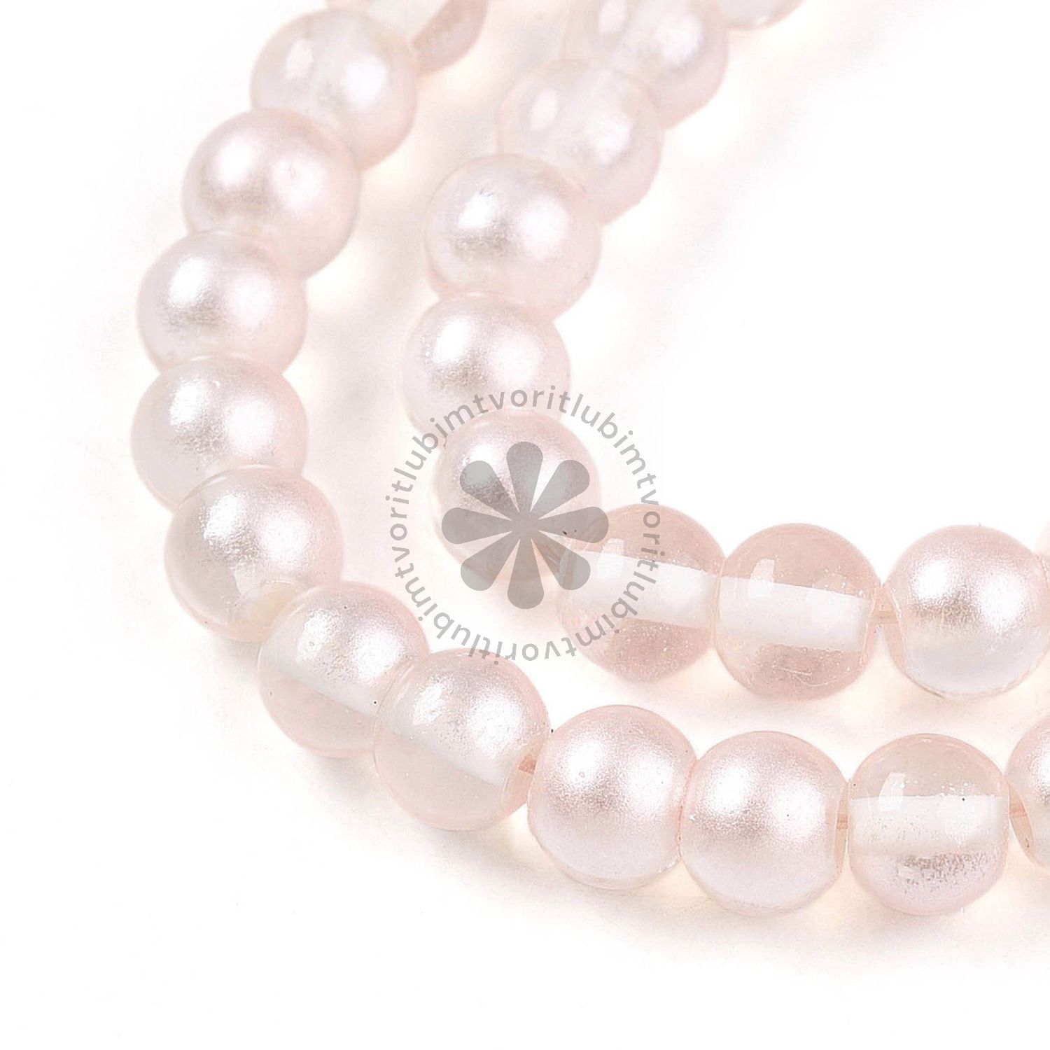 Sklenené korálky, 6 mm - 20 ks