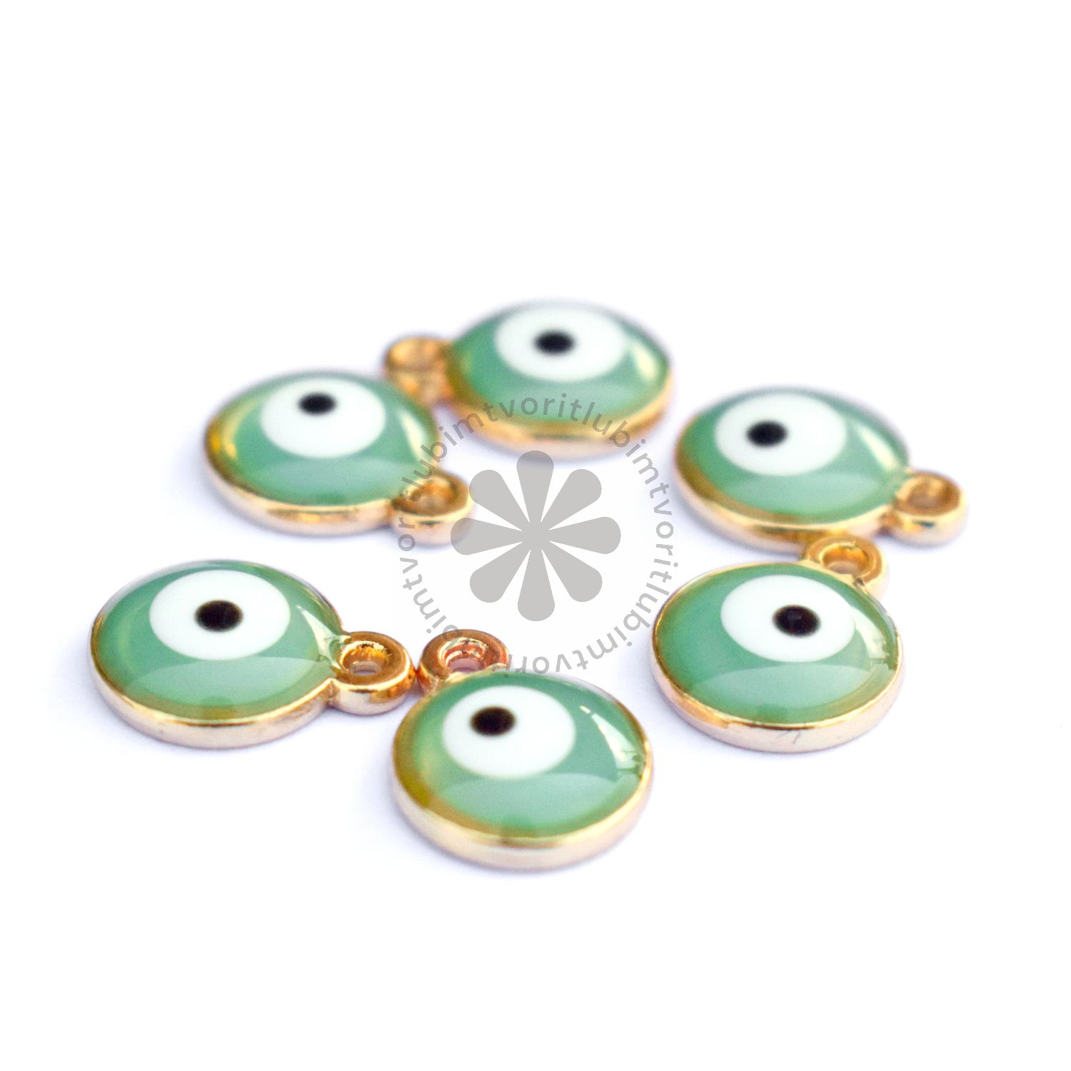 Prívesok Evil Eye, 8x10 mm - 1 ks