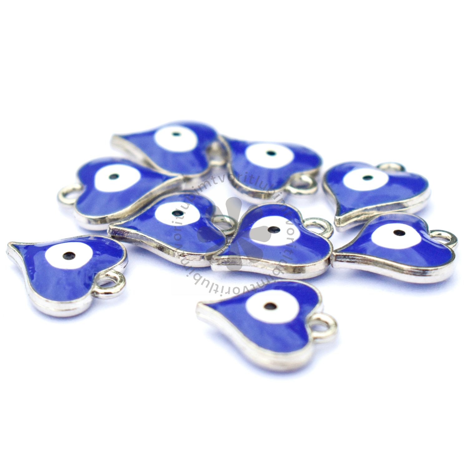 Prívesok Evil Eye, 14x12 mm - 1 ks