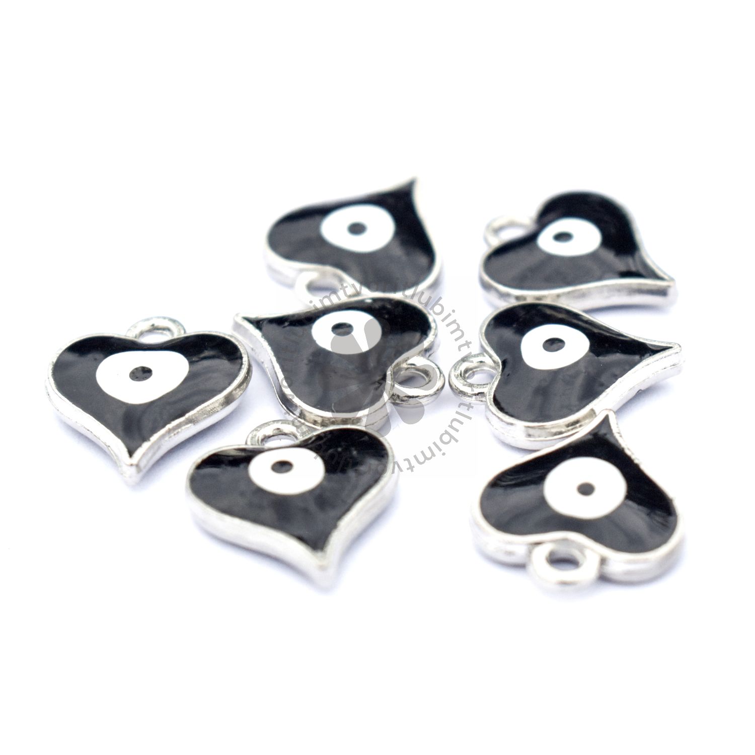 Prívesok Evil Eye, 14x12 mm - 1 ks