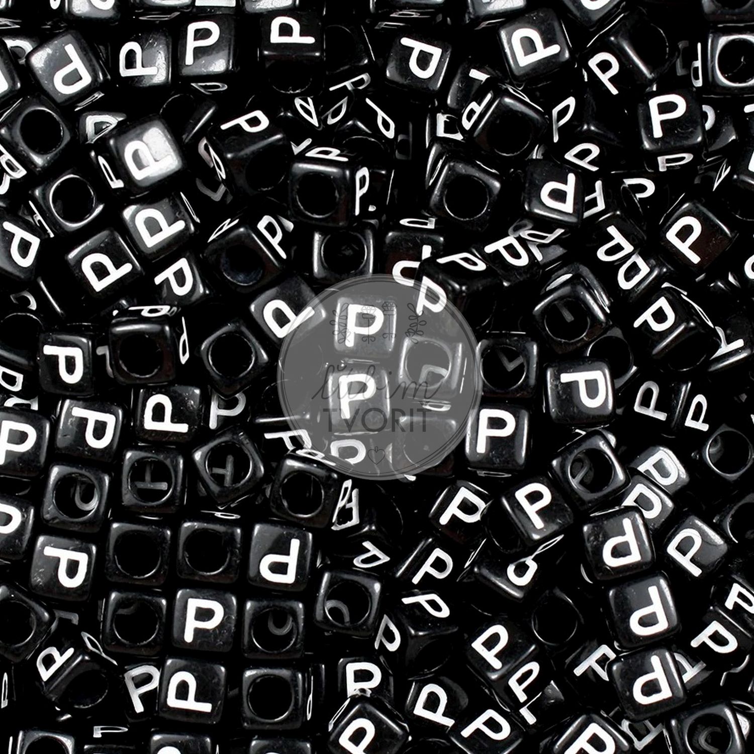 Písmenka, 5 x 5 mm - 1 ks