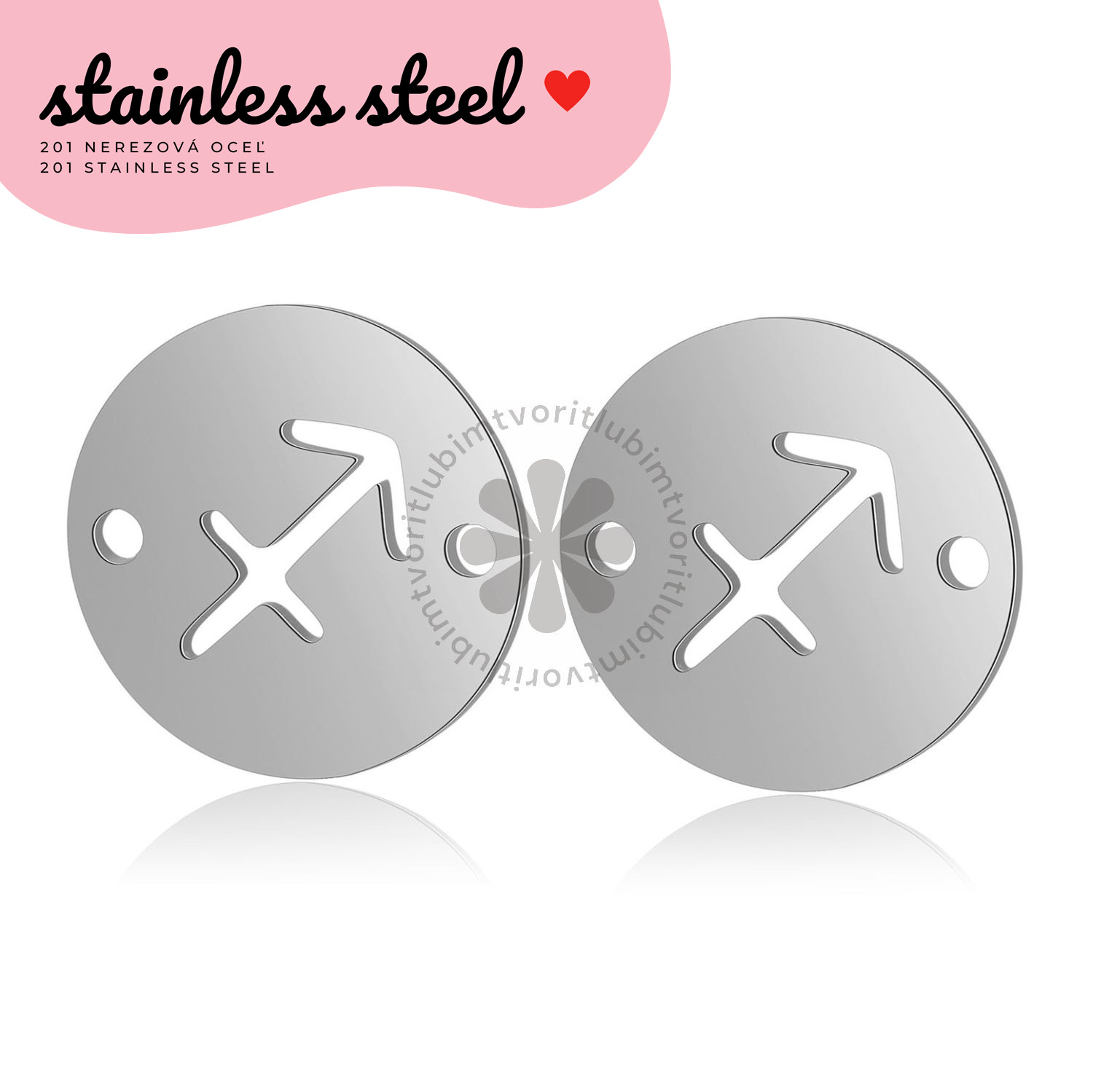 Znamenie zverokruhu Strelec, 12 mm - 1 ks