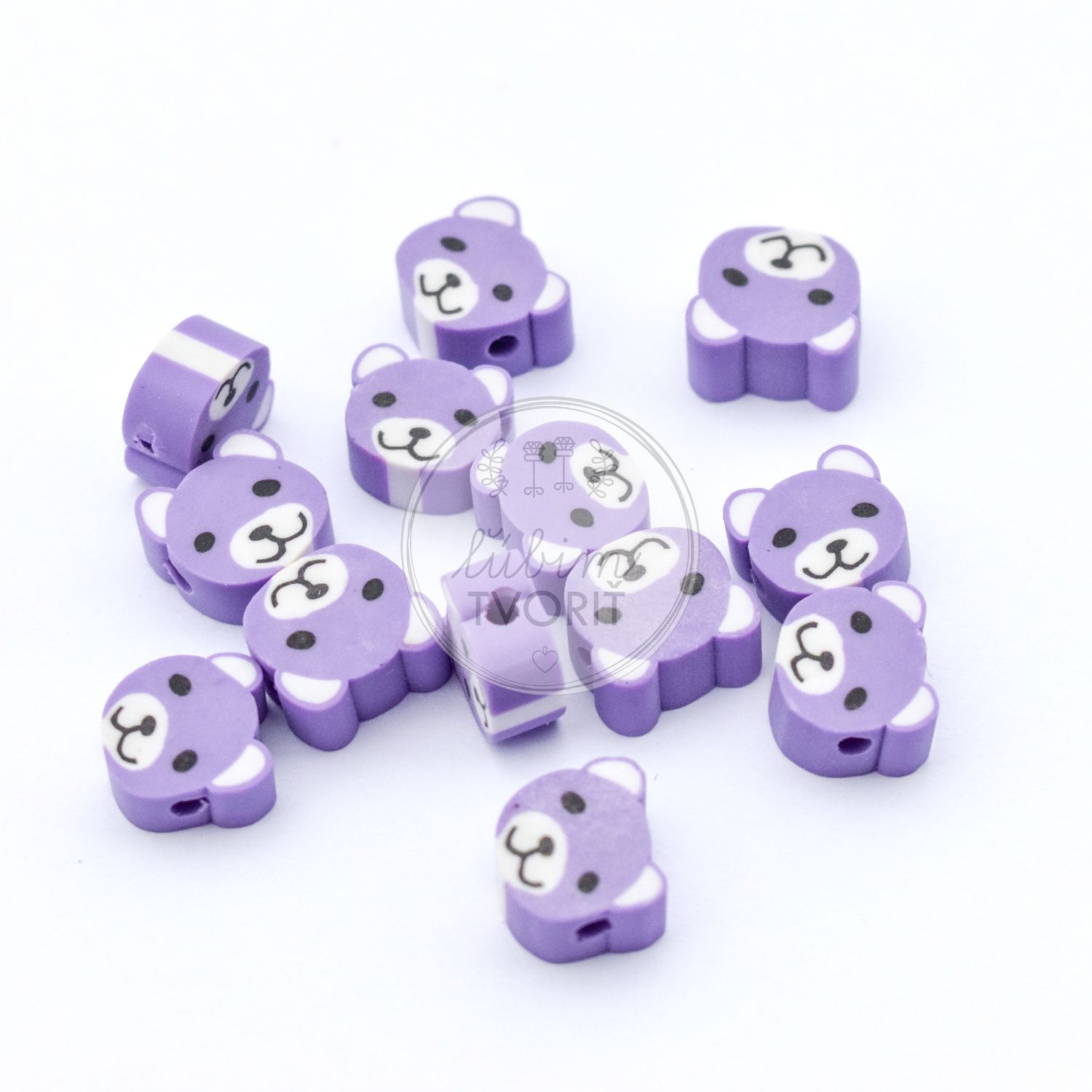 FIMO korálka, 10 mm - 1 ks