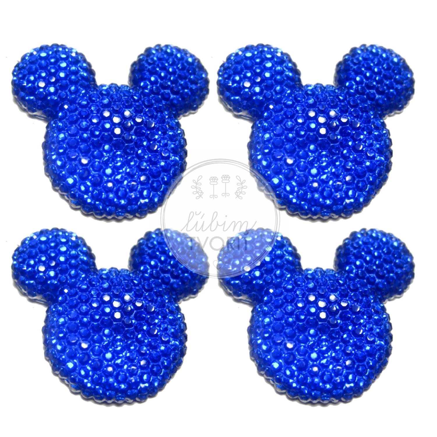 Kabošon Mickey, 30 x 34 mm - 1 ks