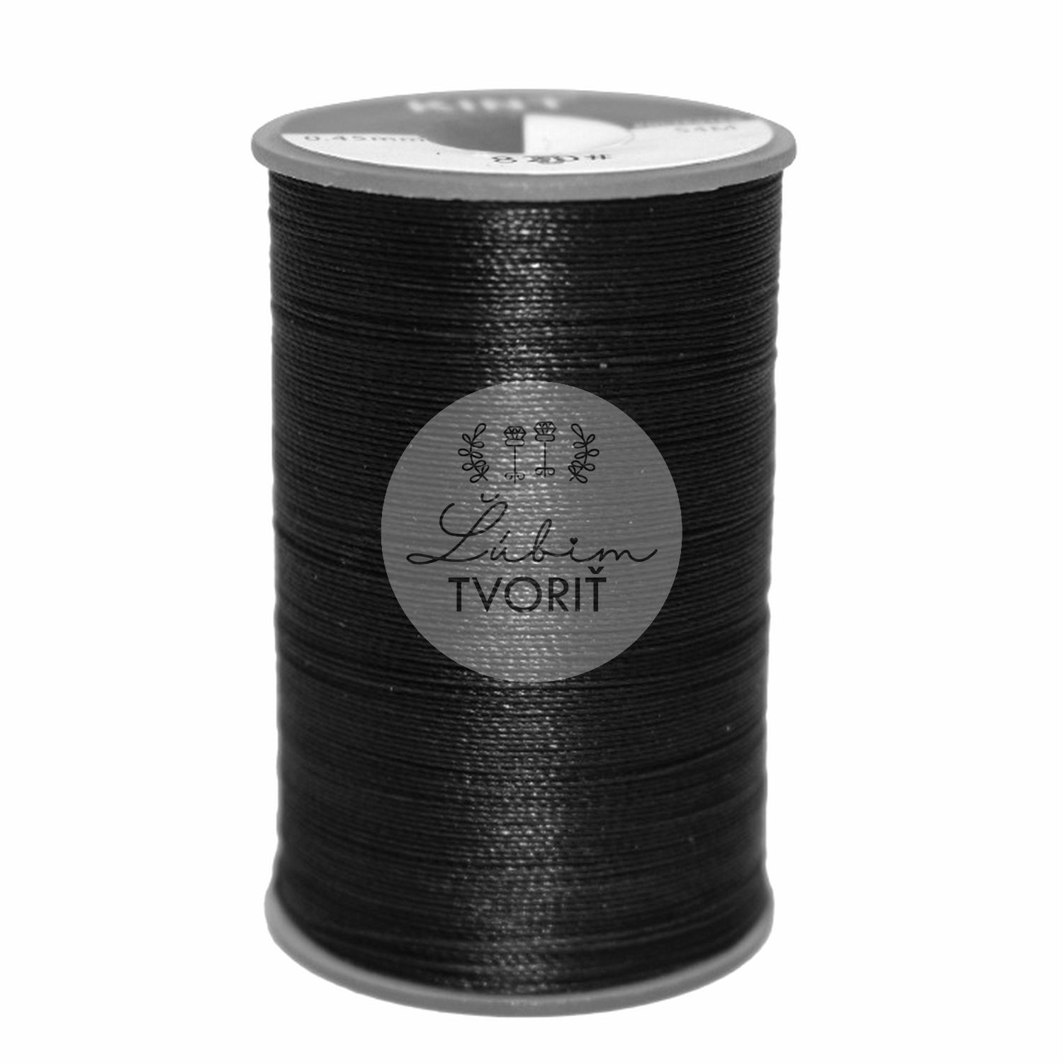 Voskovaná polyesterová šnúra, 0.45 mm - 1 meter