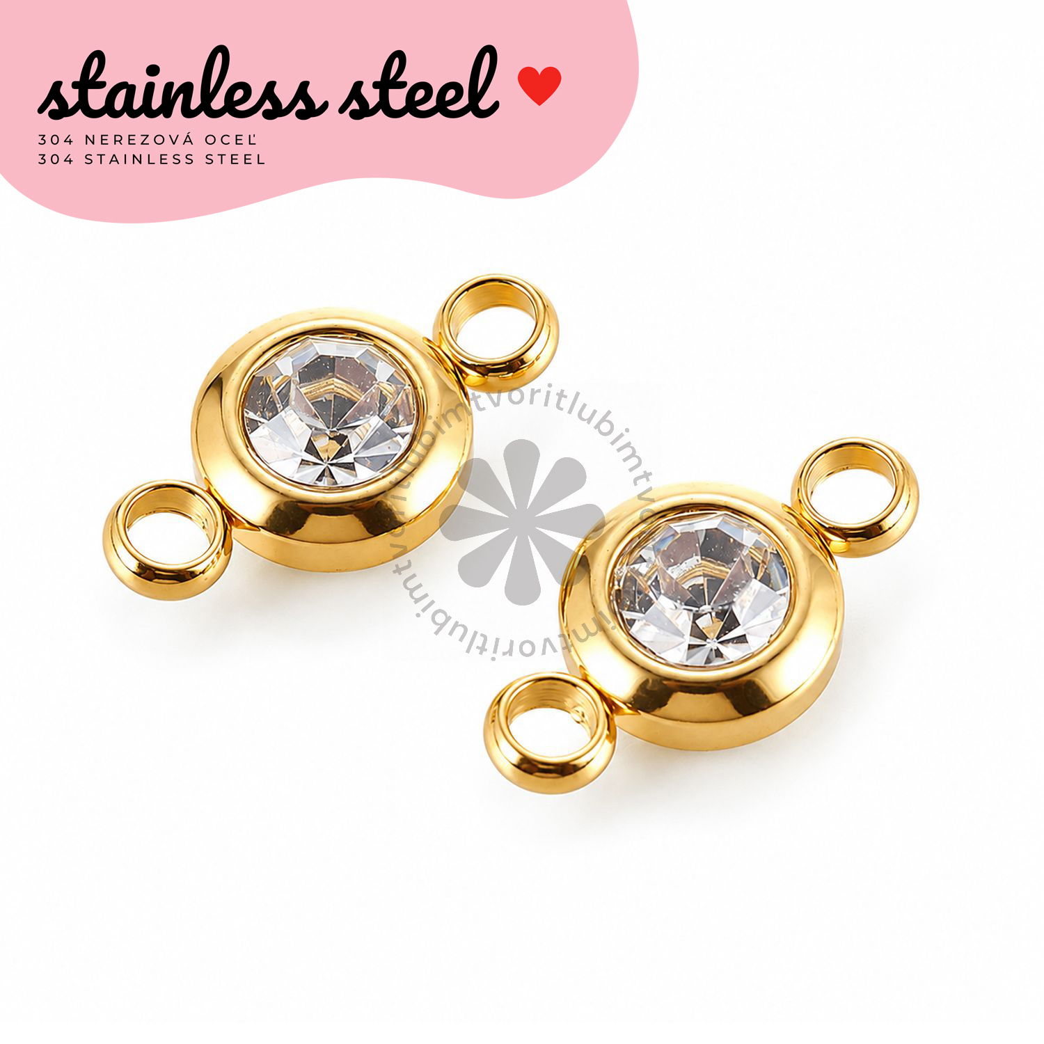 Medzikus so zirkónom, 12x6x4 mm - 30 ks