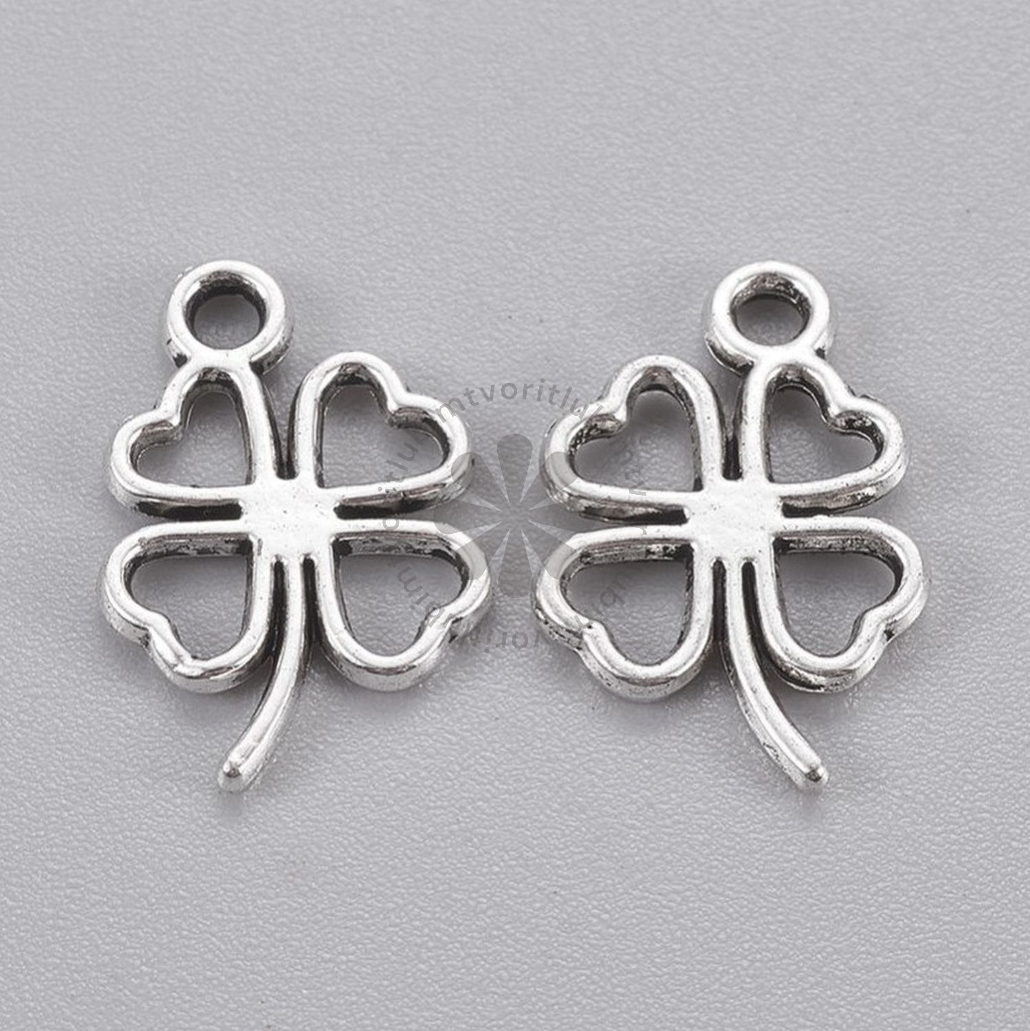 Štvorlístok, 17x11 mm - 1 ks