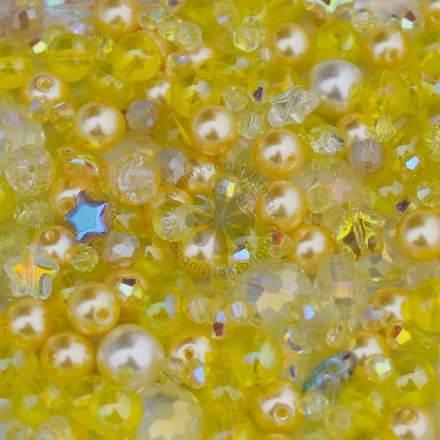 Sklenený mix korálikov - 40 gramov