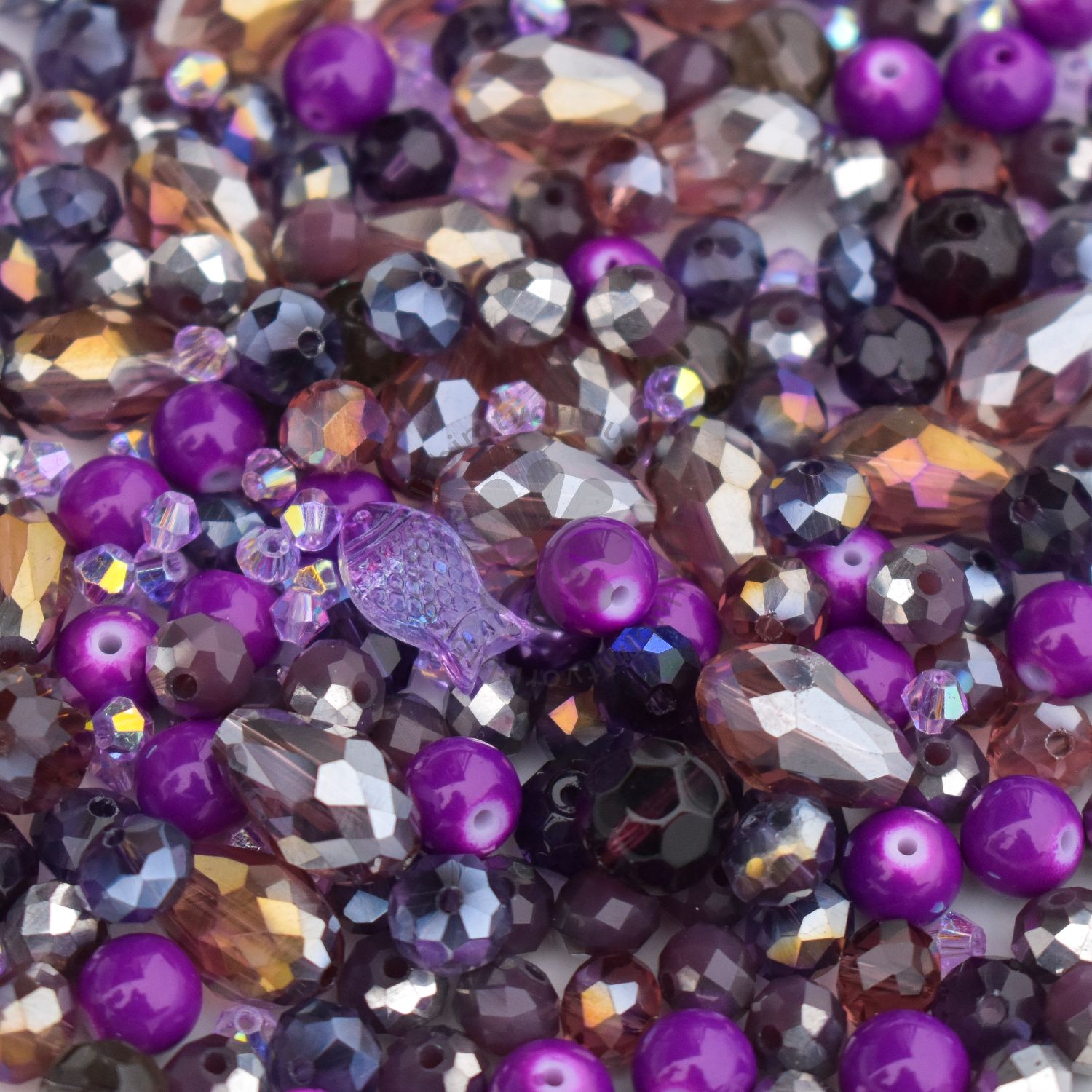 Sklenený mix korálikov - 40 gramov