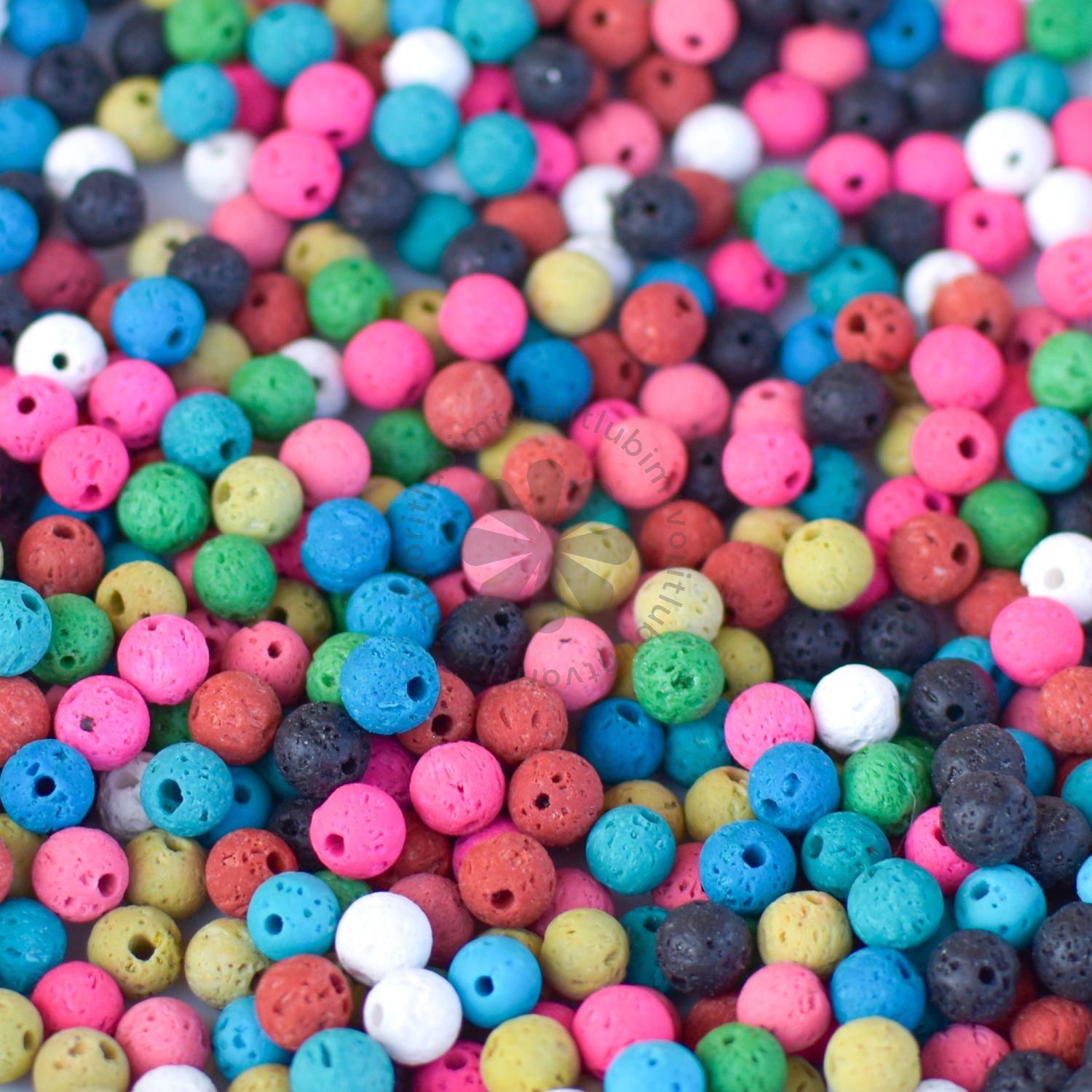 Prírodná láva, 6 mm - 10 g (cca 45 ks)
