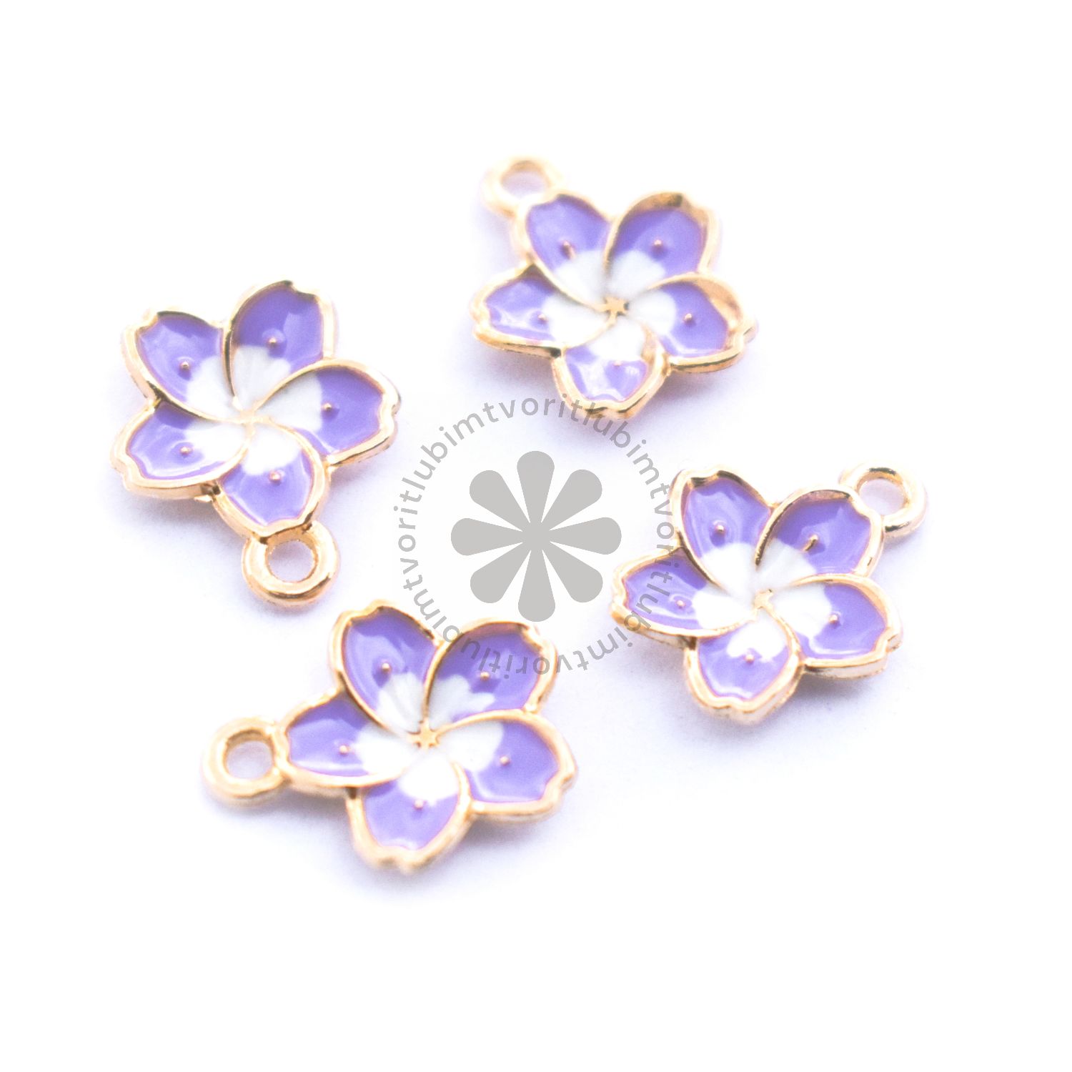 Prívesok Kvet sakura, 16x14 mm - 1 ks