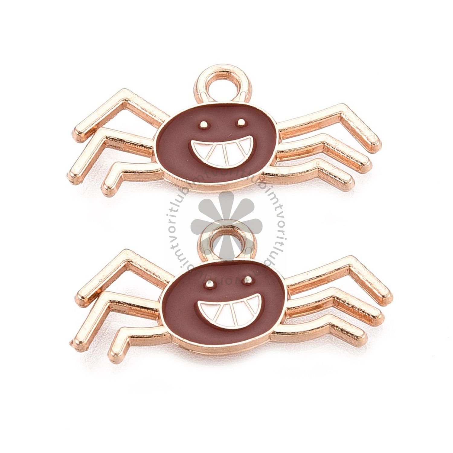 Halloween prívesok - pavúk, 10x24 mm - 1 ks