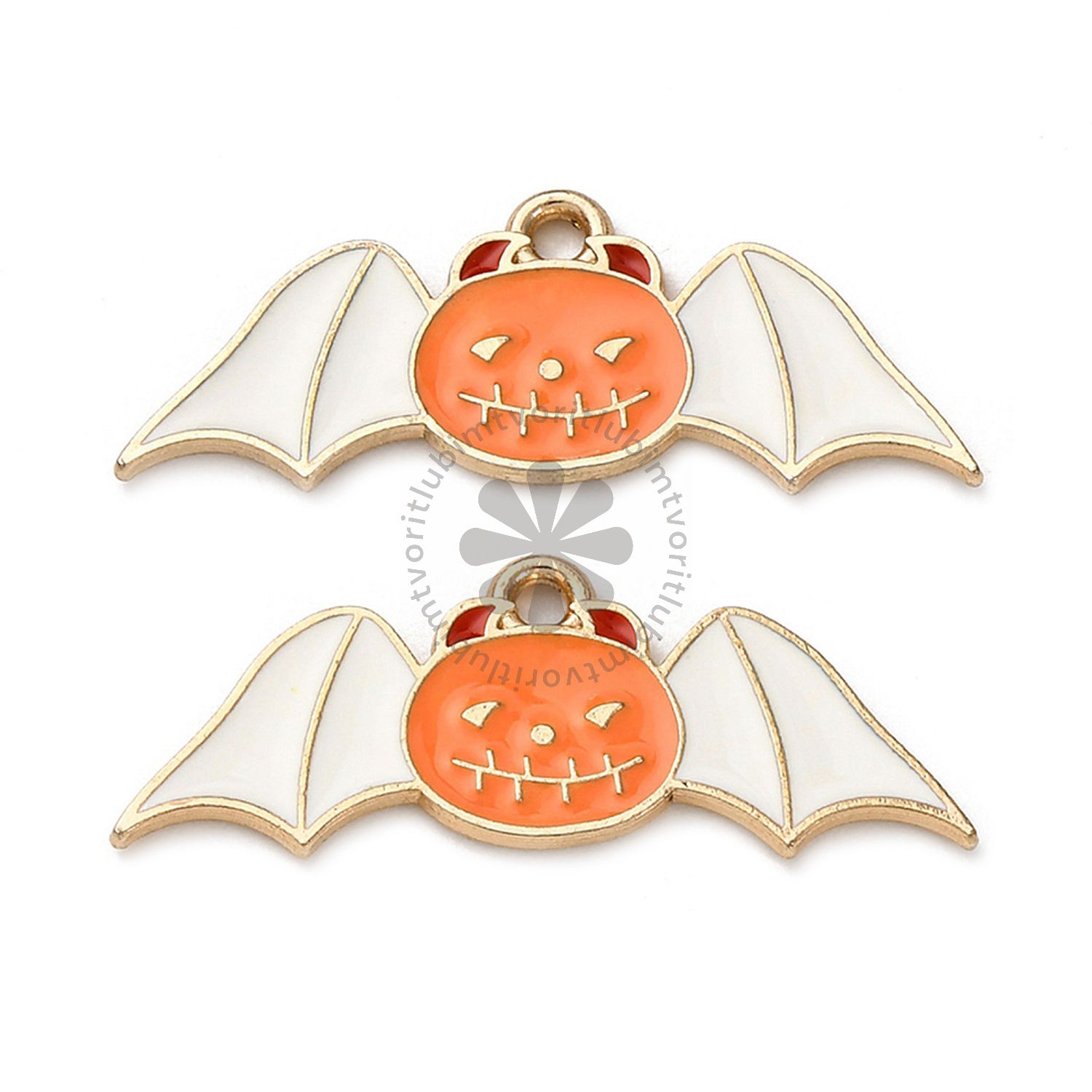 Halloween prívesok - netopier, 10x27 mm - 1 ks