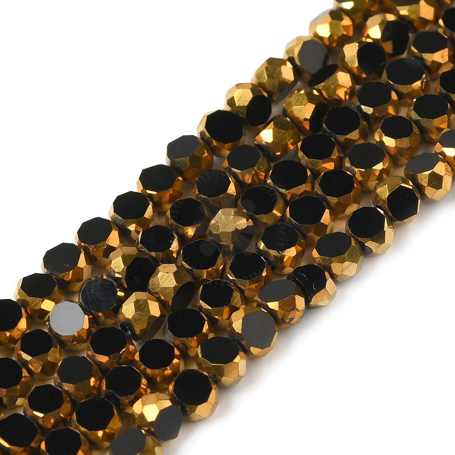 Brúsené korálky, 4x3 mm - 1 vlasec