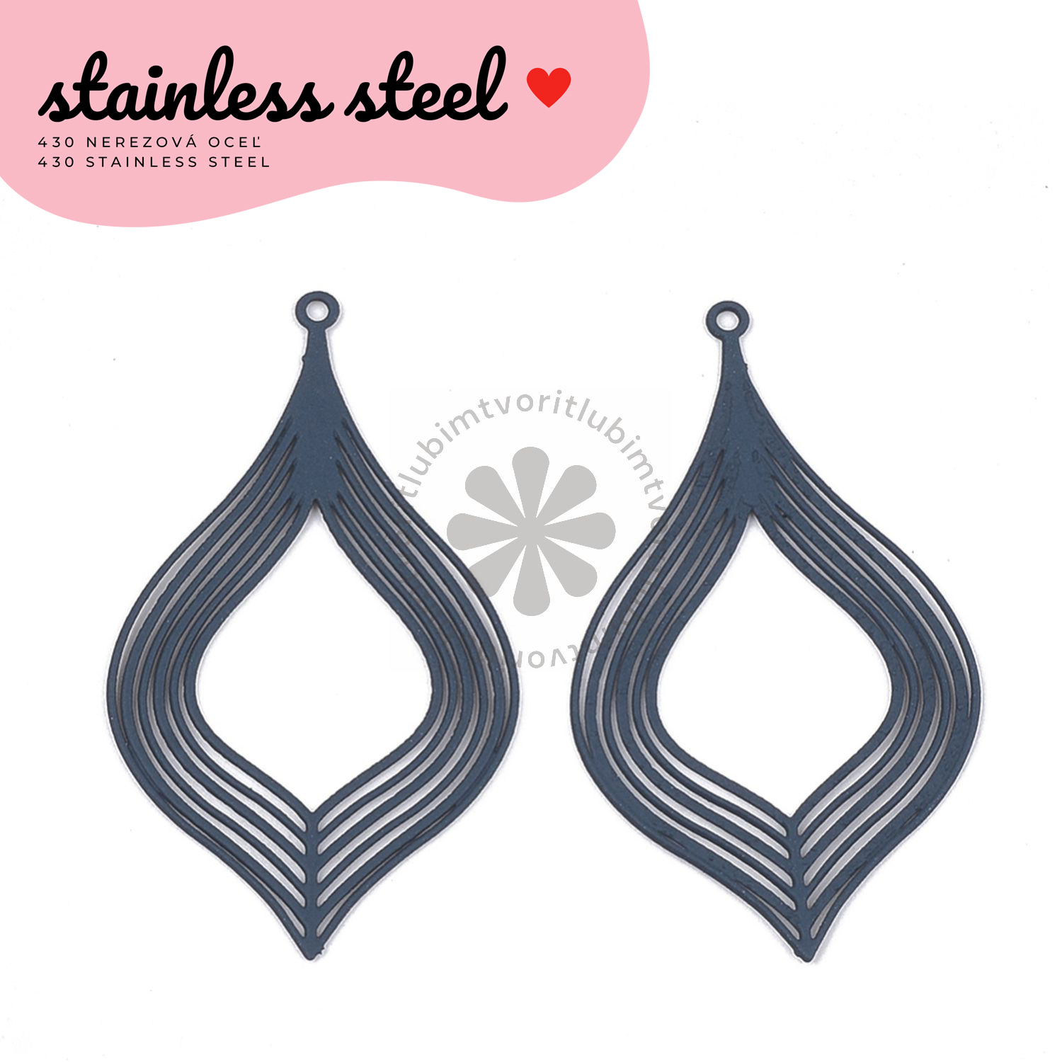 Filigrant, 39x22 mm - 1 ks