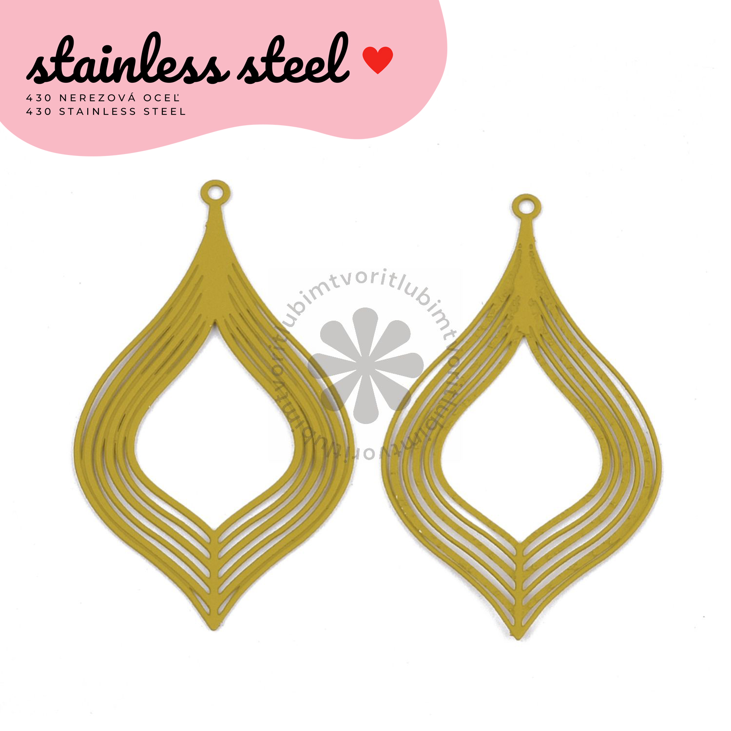 Filigrant, 39x22 mm - 1 ks