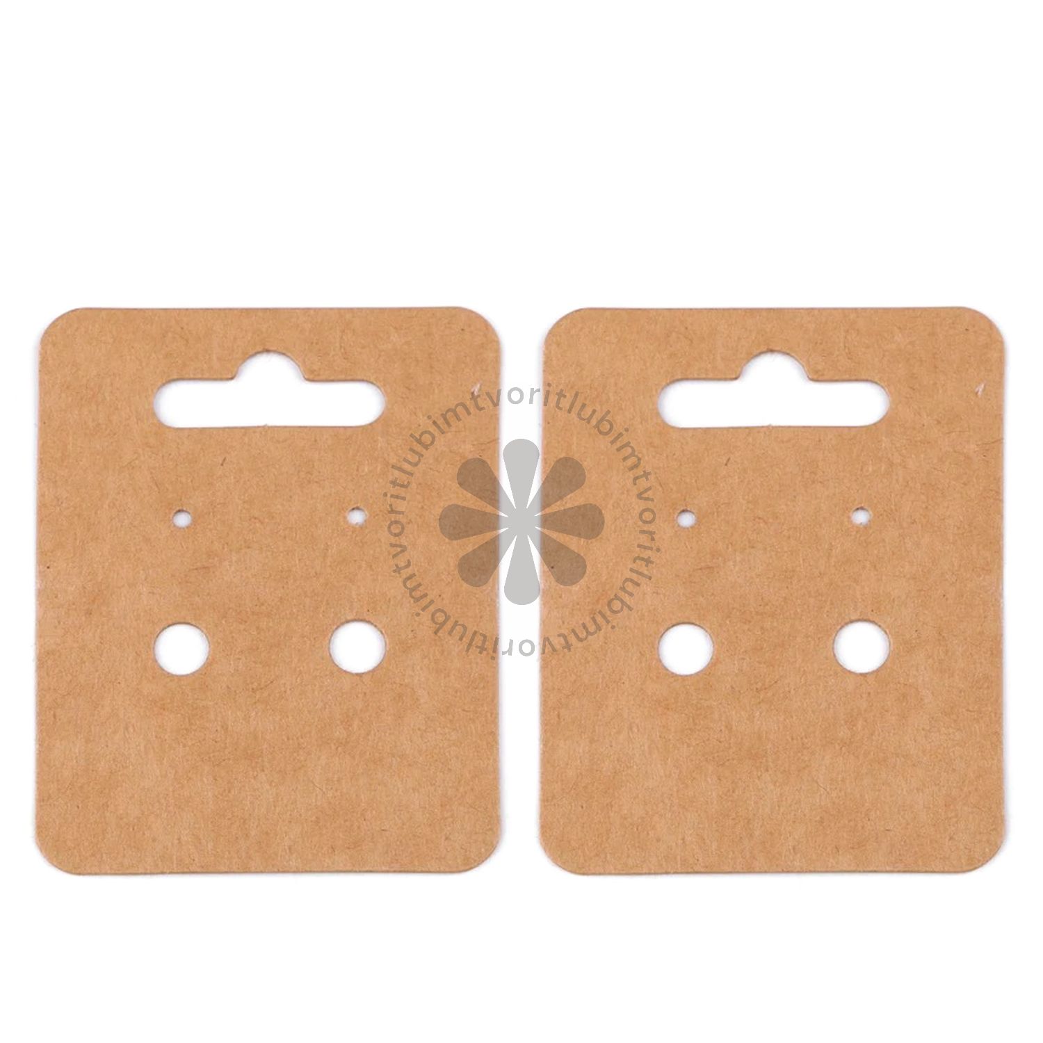 Karta na náušničky, 50x65 mm - 20 ks