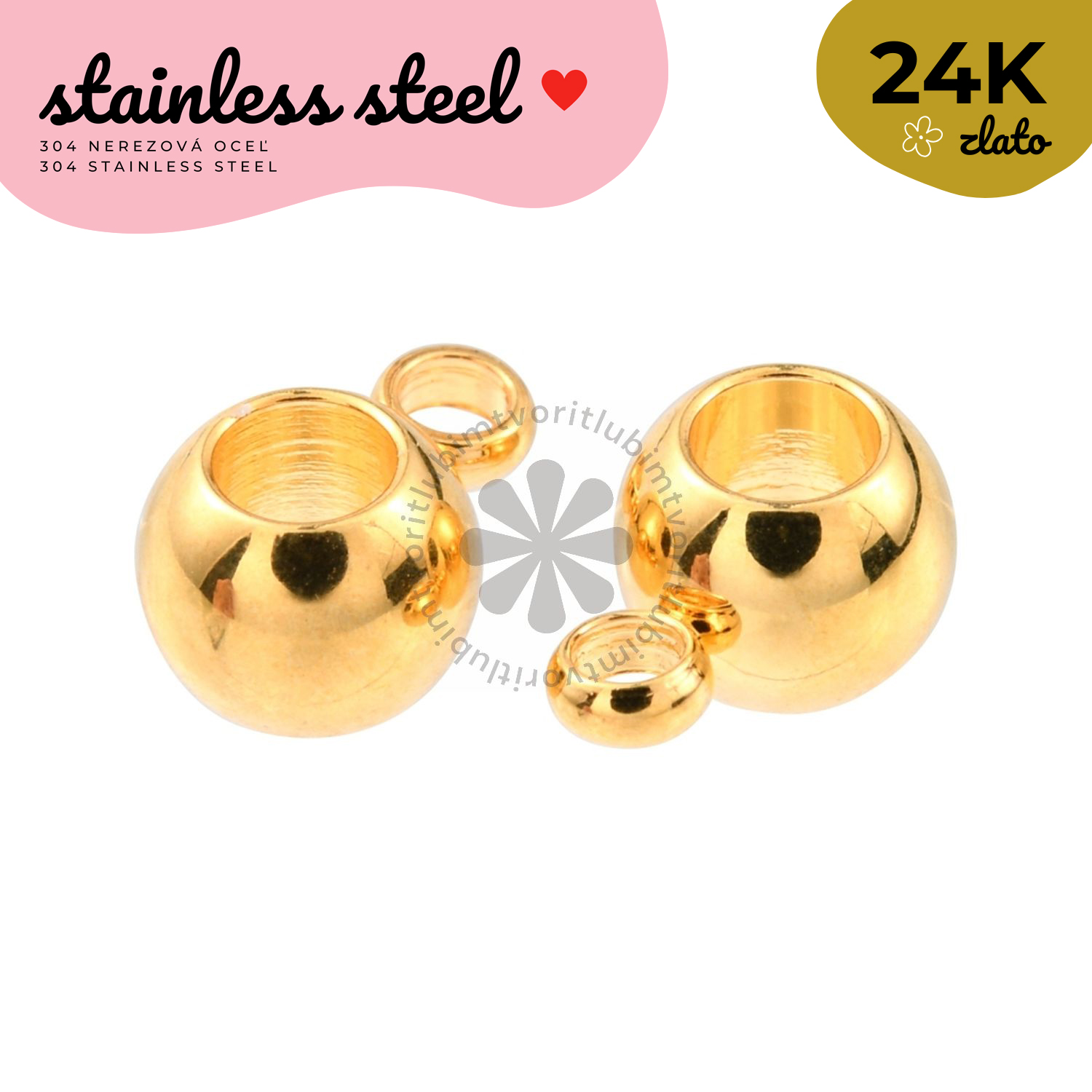 Trubičkové očká, 6x9 mm - 1 ks