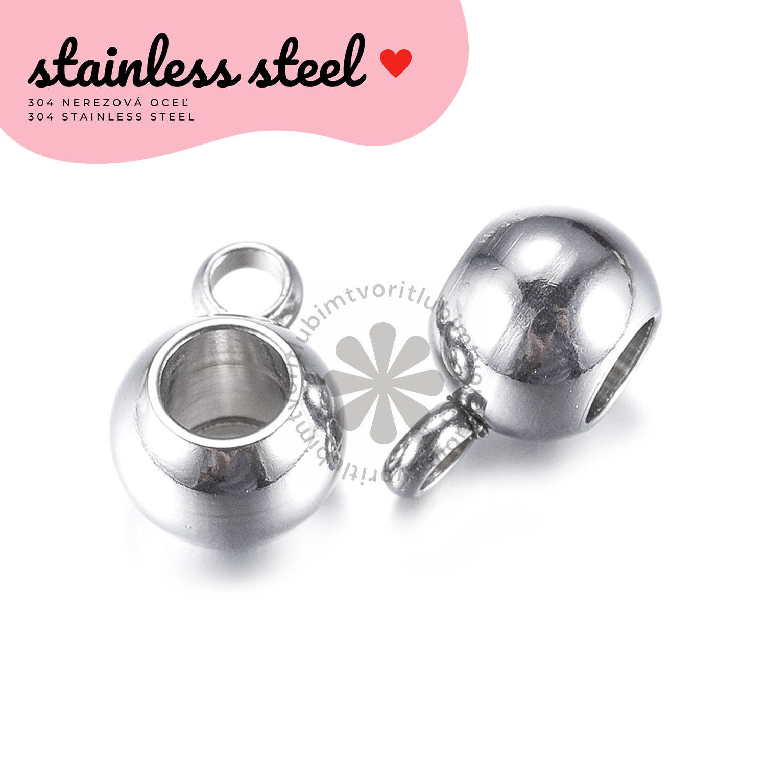 Trubičkové očká, 6x9 mm - 1 ks