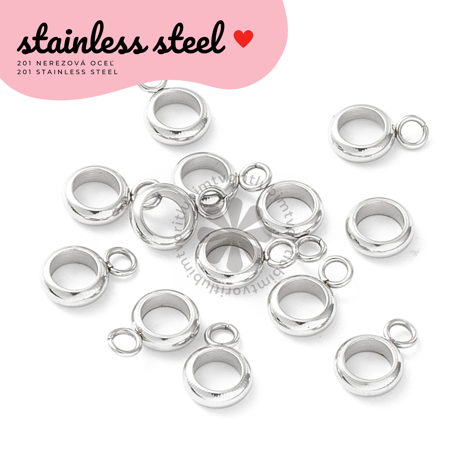 Trubičkové očká, 6x9 mm - 1 ks