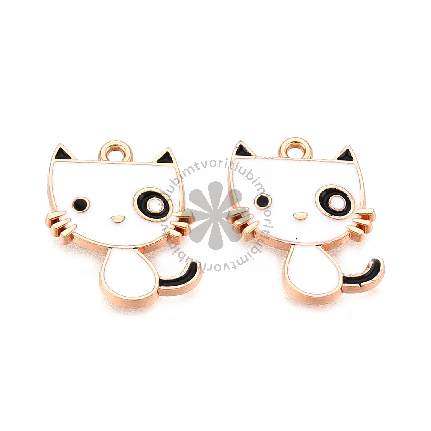 Prívesok Mačka, 17x14 mm - 1 ks