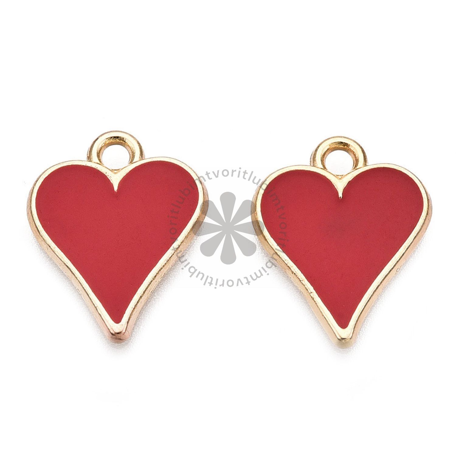 Prívesok Srdce, 16x13 mm - 1 ks