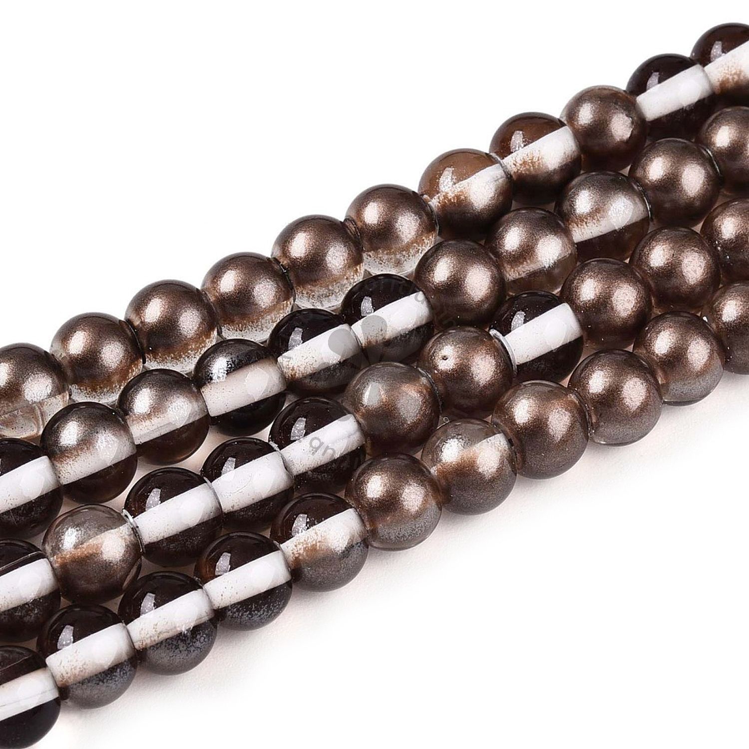 Sklenené korálky, 6 mm - 20 ks