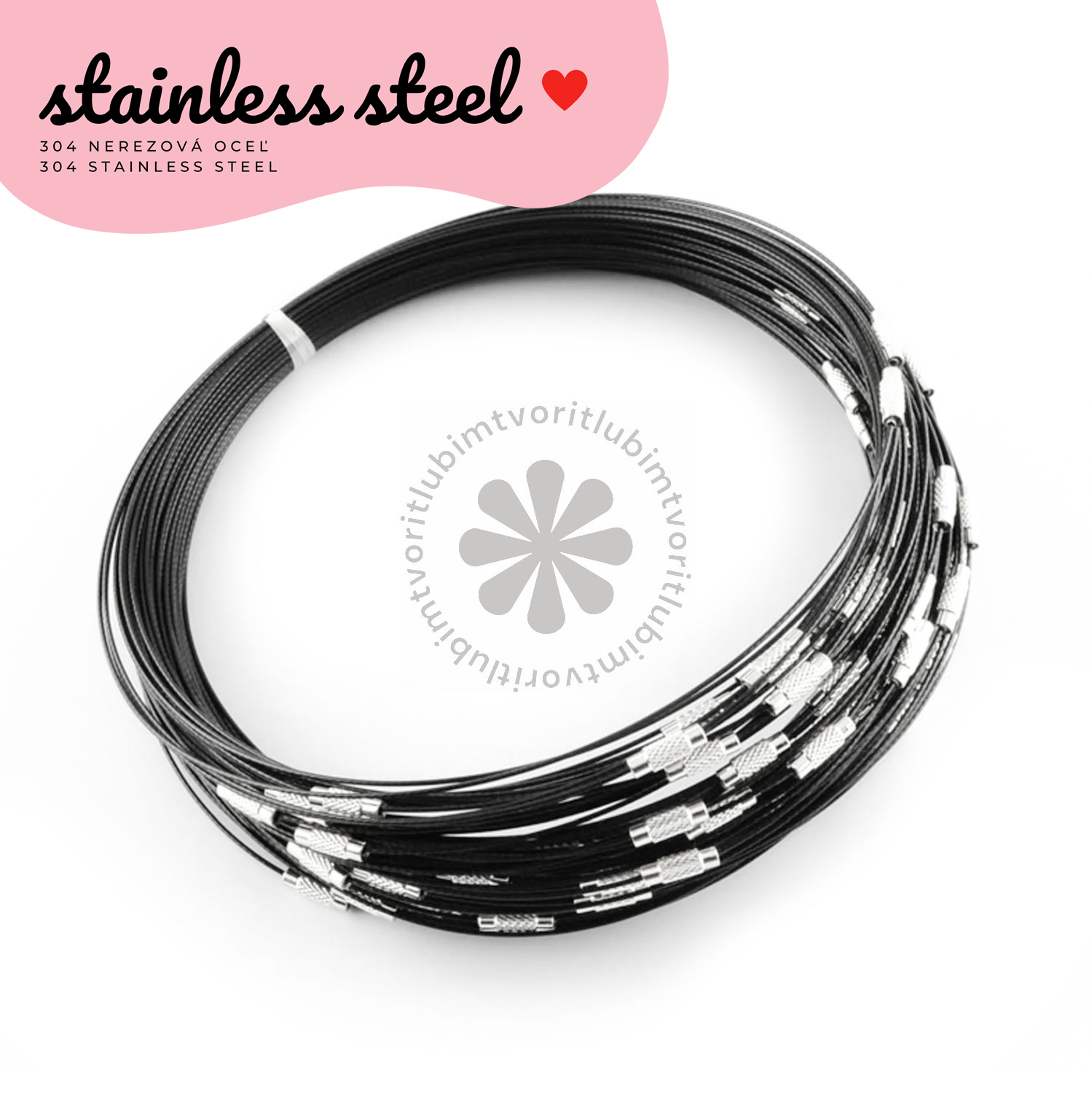 Nahrdelník obrúč / lanko, 45 cm - 1 ks