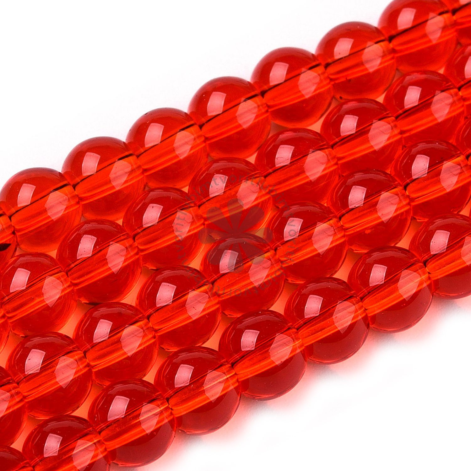 Sklenené korálky, 8 mm - 10 ks