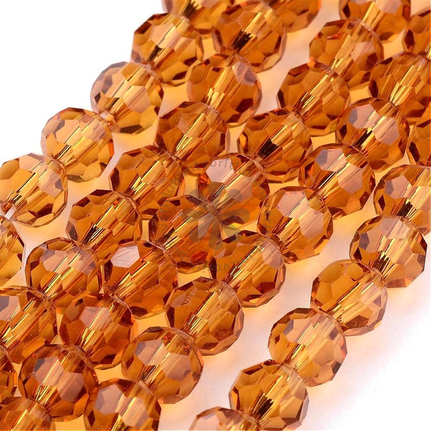 Brúsené korálky, 4 mm - 1 vlasec