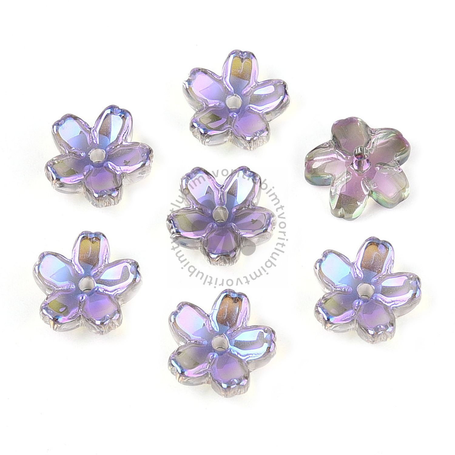 Sklenené Kaplíky, 10 mm - 10 ks