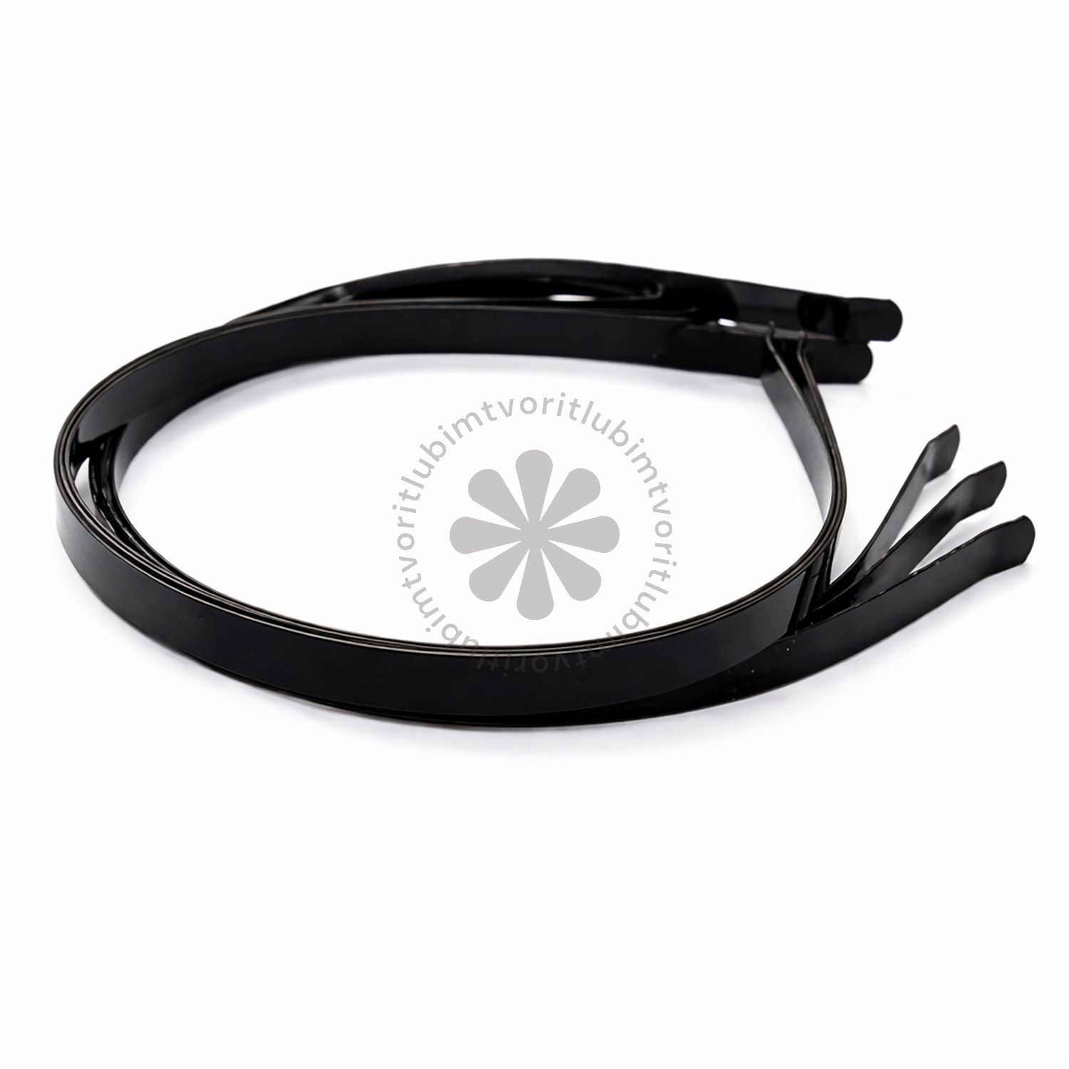 Základ na čelenku, čierna - 1 ks