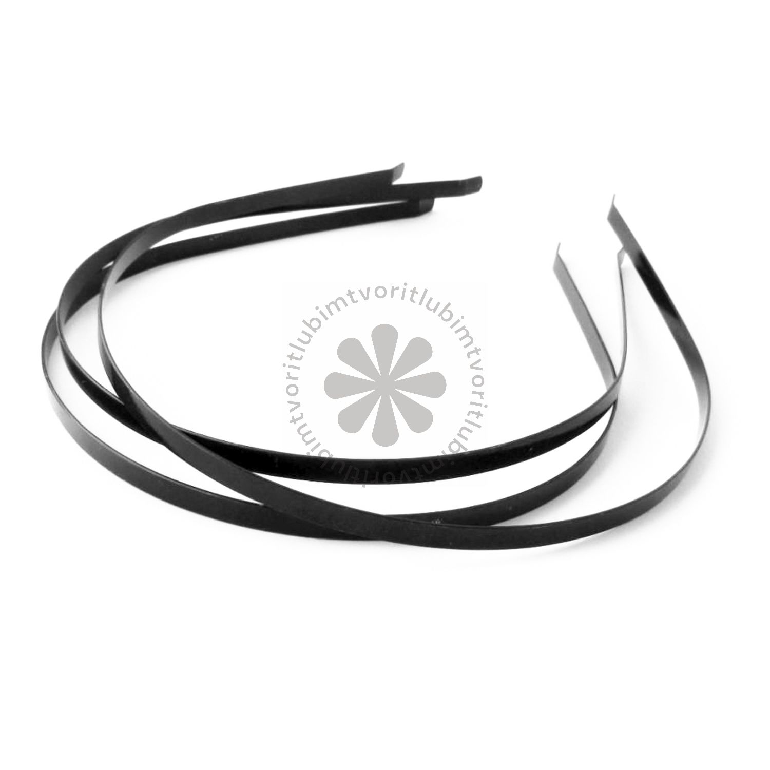 Základ na čelenku, čierna - 1 ks