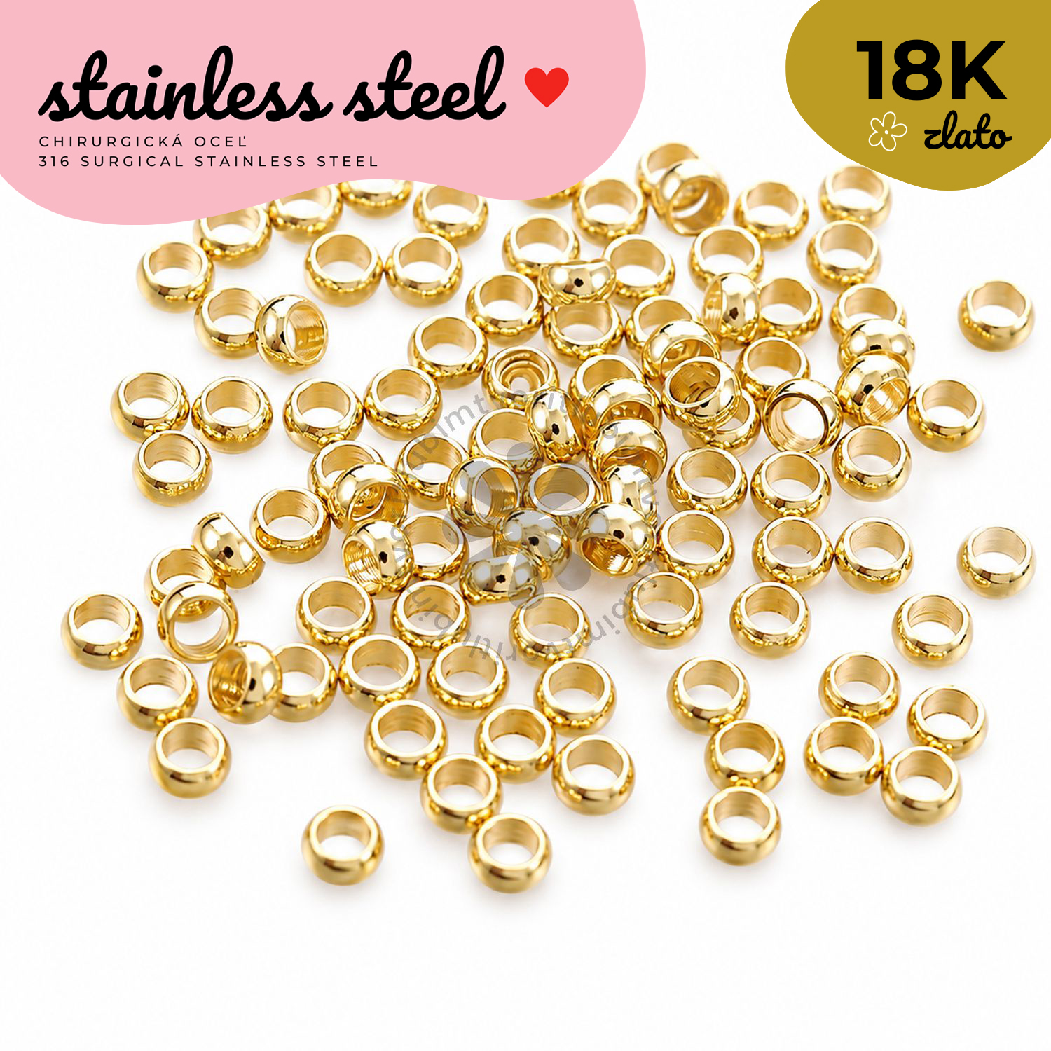 Zatlačací rokajl, 2 mm - 45 ks