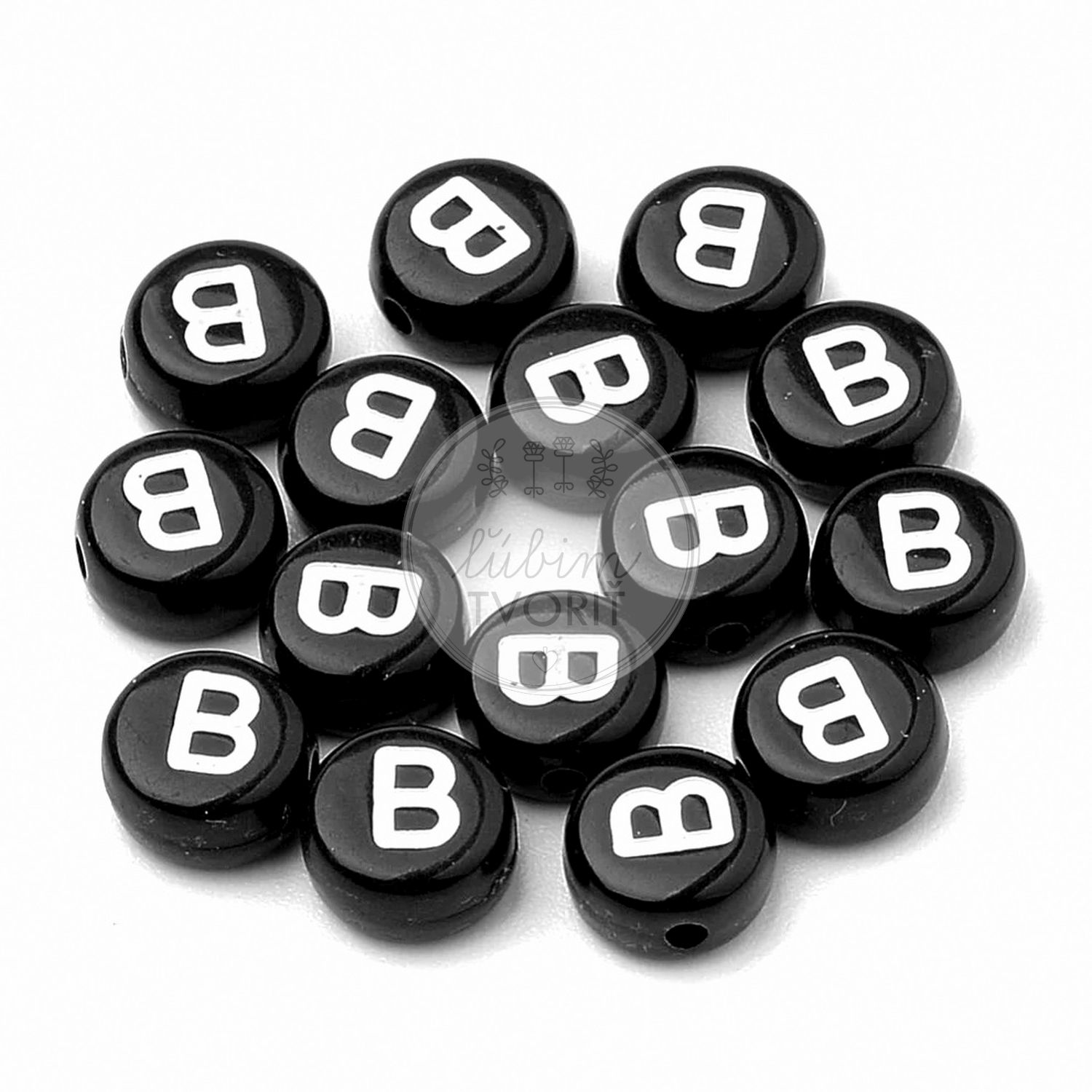 Plastové písmenka, 7 x 3 mm - 1 ks
