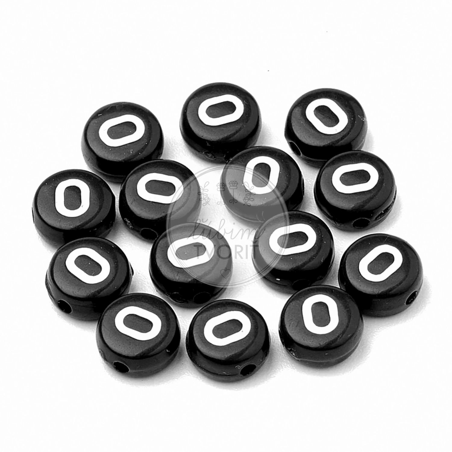 Plastové písmenka, 7 x 3 mm - 1 ks