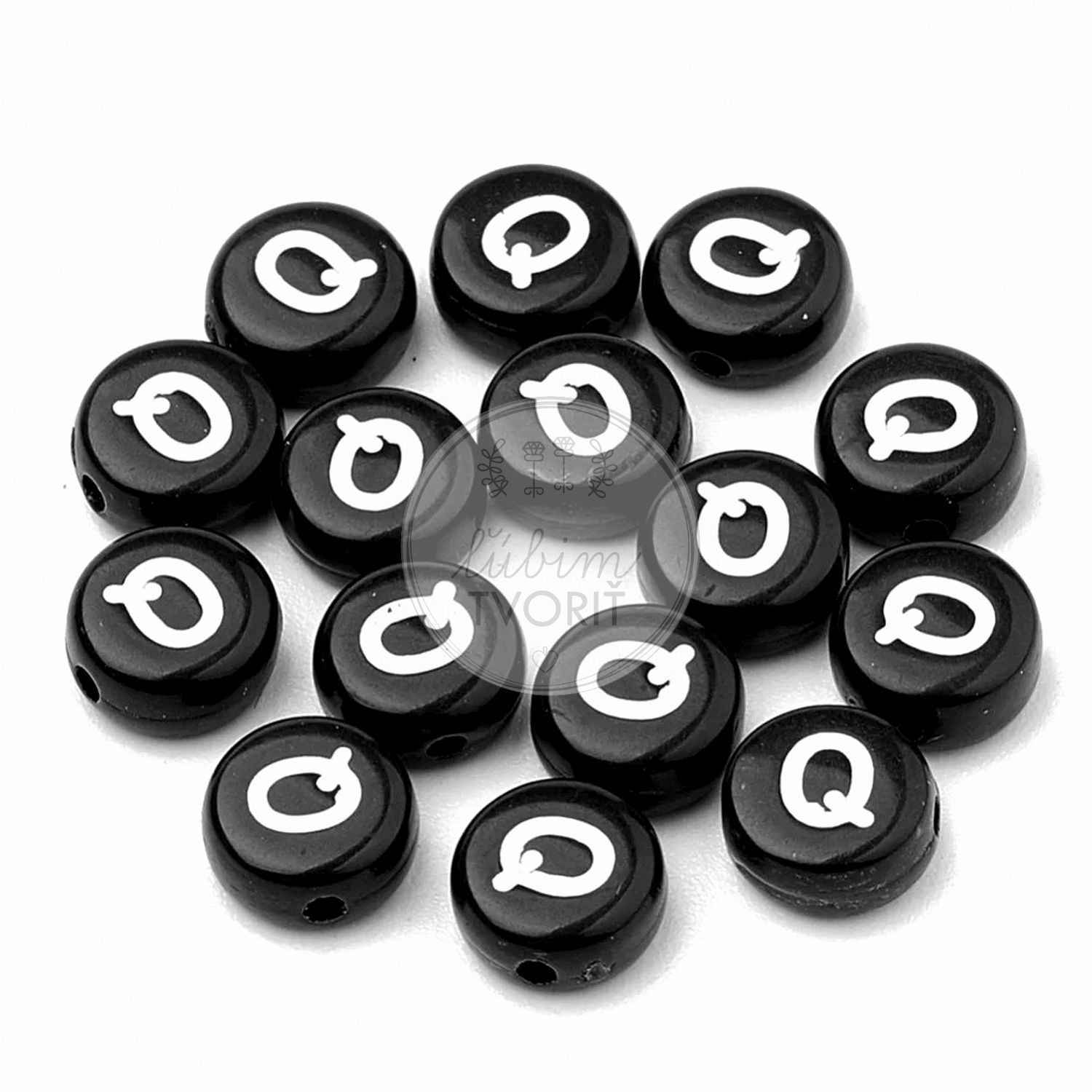 Plastové písmenka, 7 x 3 mm - 1 ks
