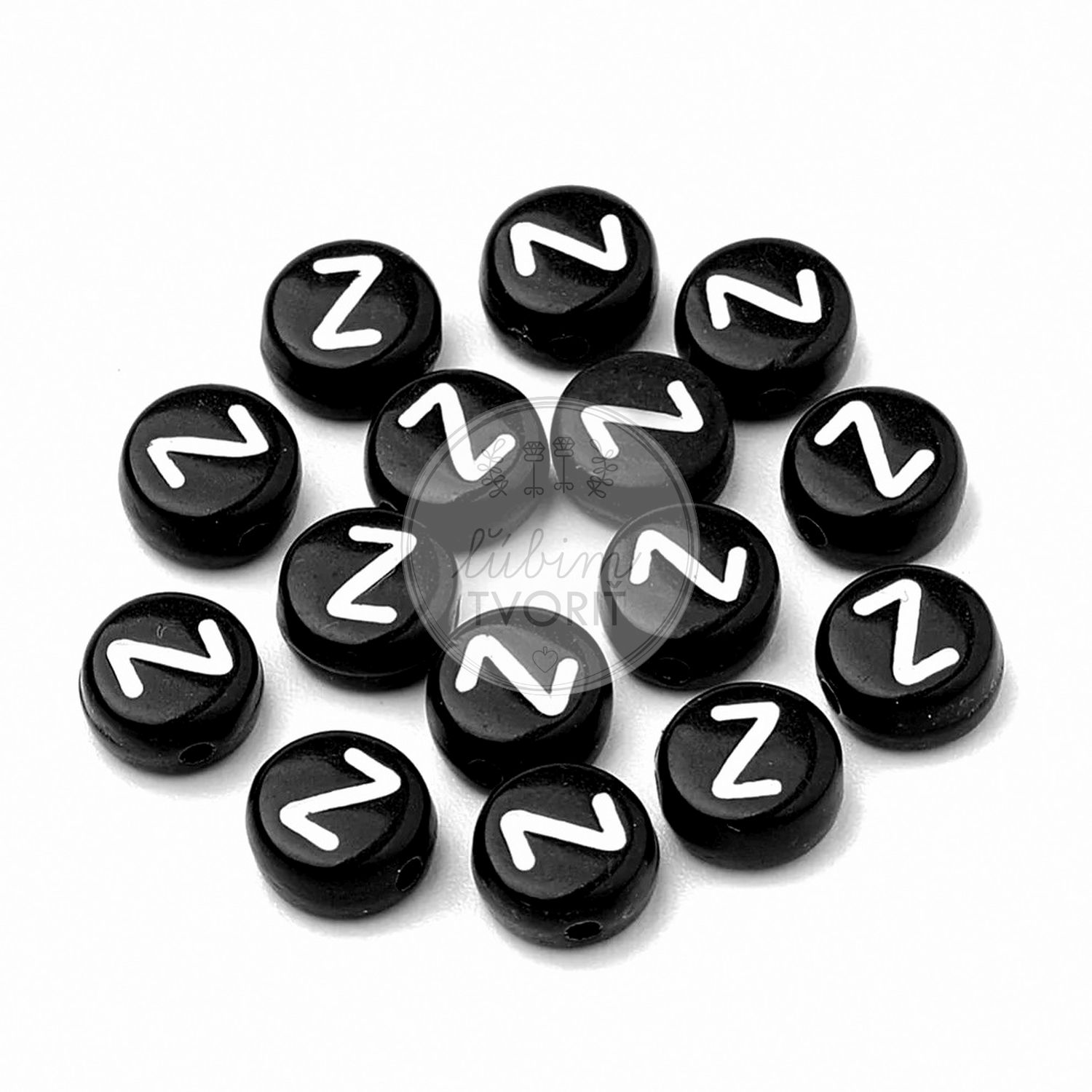 Plastové písmenka, 7 x 3 mm - 1 ks
